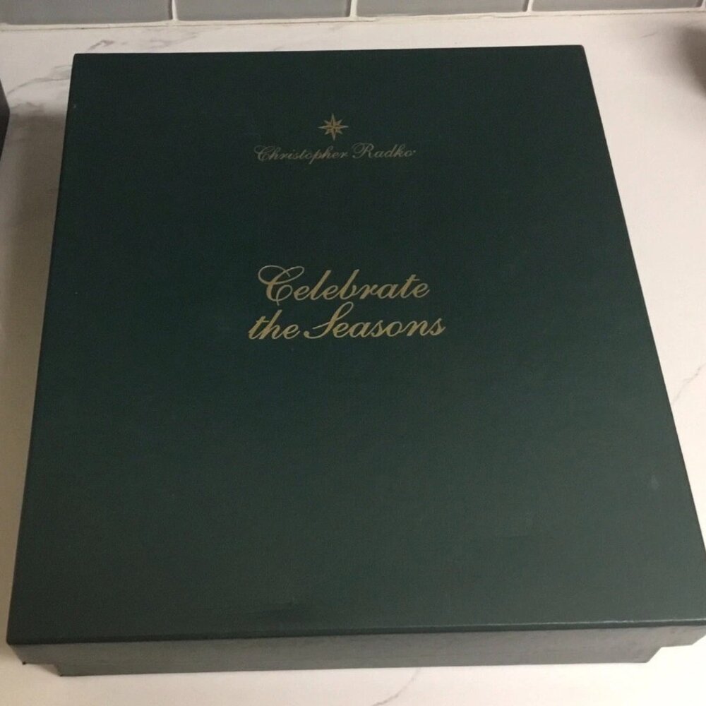 Christopher Radko 2000 Celebrate The Seasons Glass Ornaments6 Christmas Decor